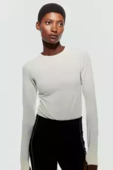 Бесшовная спортивная блузка от drymove H&M, бежевый