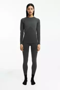 Бесшовная спортивная блузка от drymove H&M, зеленый