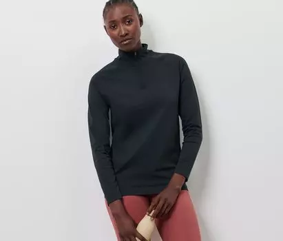 Бесшовная тренировочная рубашка Tchibo, темно-синий