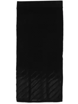 Бесшовная юбка миди в рубчик DKNY, черный