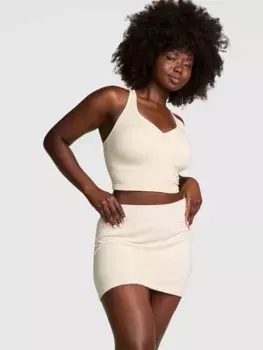 Бесшовная юбка Pink, белый