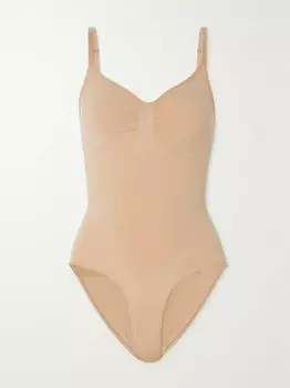 Бесшовное боди Sculpt Skims, коричневый