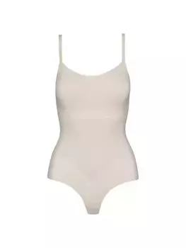 Бесшовное боди Zone Smoothing Commando, бежевый