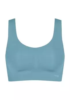 Бесшовное легкое бюстье Zero Feel для женщин sloggi, цвет Blue Lake