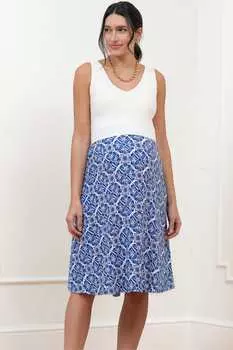 Бесшовное платье после родов Seraphine, синий