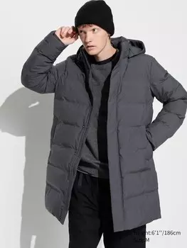 Мужское пуховое пальто Uniqlo, 07 серый