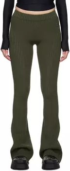 Бесшовные брюки цвета хаки MISBHV