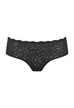 Бесшовные хипстерские волнистые шорты с нулевым ощущением Sloggi, черный