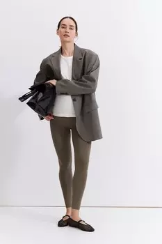 Бесшовные леггинсы для мамы H&M, бежевый