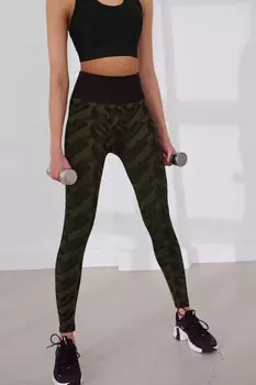 Бесшовные леггинсы Scrunch Next, зеленый
