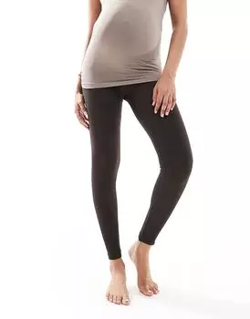 Бесшовные леггинсы в рубчик цвета java brown Vero Moda