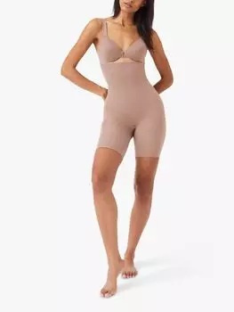 Бесшовные моделирующие шорты Spanx с высокой талией на каждый день, цвет Caf Au Lait