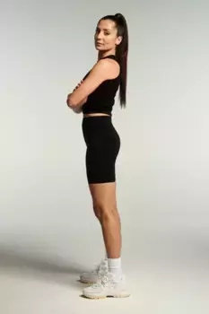 Бесшовные моделирующие спортивные шорты от drymove H&M, черный