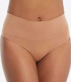 Бесшовные моделирующие стринги Spanx, бежевый