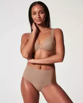 Бесшовные моделирующие трусики с завышенной талией Spanx, цвет Marrn claro
