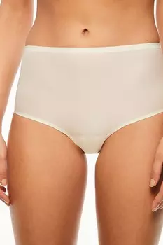 Бесшовные мягкие трусики с завышенной талией одного размера эластичные Chantelle, белый