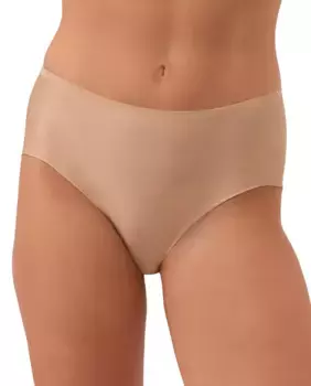 Бесшовные непрозрачные трусики с высокой посадкой Wolford, натуральный