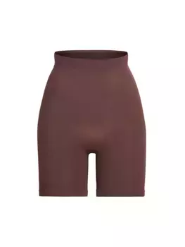 Бесшовные шорты до середины бедра Skims, какао