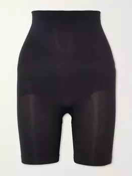 Бесшовные шорты Sculpt до середины бедра Skims, черный