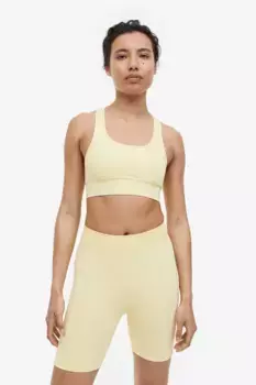 Бесшовные спортивные леггинсы drymove H&M, желтый