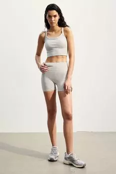 Бесшовные спортивные шорты drymove H&M, бежевый