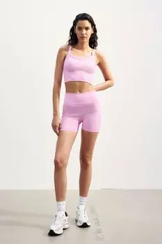 Бесшовные спортивные шорты drymove H&M, розовый