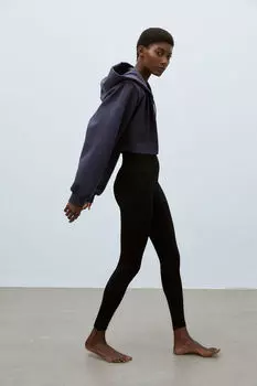 Бесшовные спортивные тайтсы drymove H&M, черный