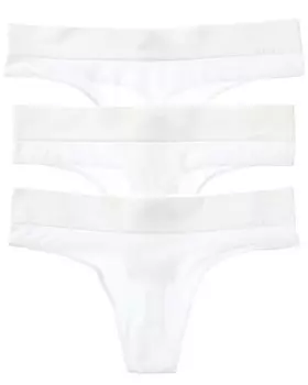 Бесшовные стринги DKNY Litewear, 3 шт, белый
