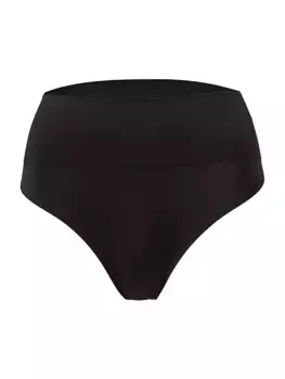 Бесшовные стринги с высокой талией Wolford, черный