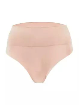 Бесшовные стринги с высокой талией Wolford, цвет clay