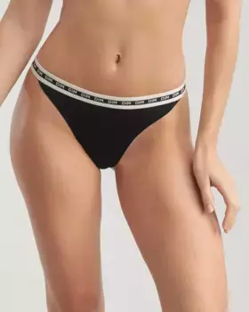 Бесшовные тканевые трусики DIM Icons, черный