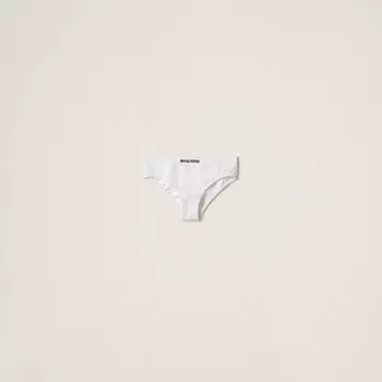 Бесшовные трусики Miu Miu, белый