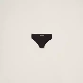 Бесшовные трусики Miu Miu, черный