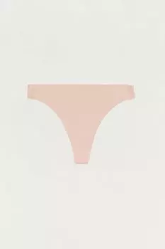 Бесшовные трусики с лазерной резкой Fullamoda, пудрово-розовый