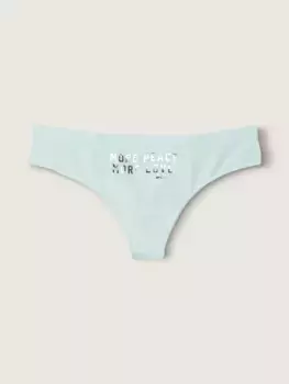 Бесшовные трусики-стринги Pink, синий