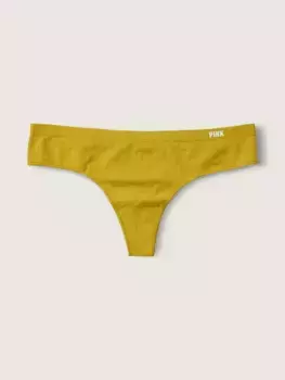 Бесшовные трусики-стринги Pink, золотой