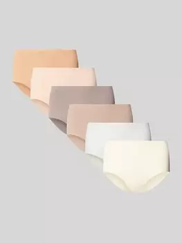Бесшовные трусики в упаковке 6 шт MAGIC Bodyfashion, бежевый