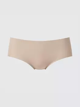 Бесшовные трусы airism hiphugger Uniqlo, бежевый