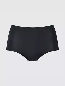 Бесшовные трусы airism с высокой посадкой Uniqlo, цвет 09 черный