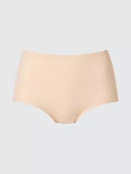 Бесшовные трусы airism с высокой посадкой Uniqlo, цвет 31 бежевый