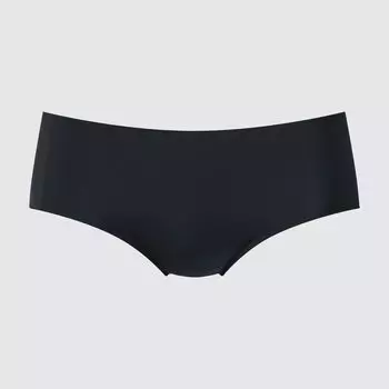 Бесшовные трусы-кюлоты airism UNIQLO, черный