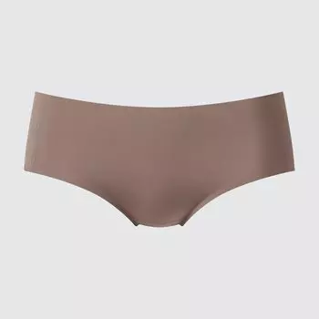 Бесшовные трусы-кюлоты airism UNIQLO, коричневый