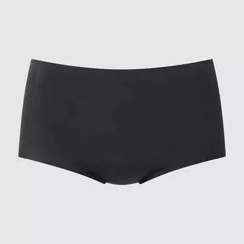 Бесшовные трусы с высокой талией Uniqlo AIRism Triangle, черный