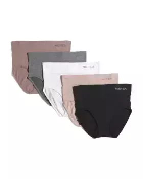 Бесшовные трусы в рубчик, 5 шт Nautica, цвет Multi