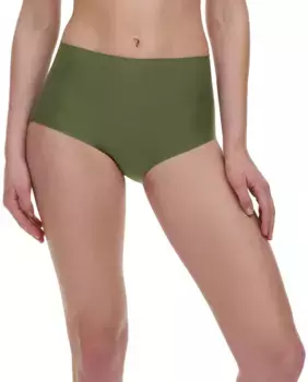 Бесшовные высокие трусы с эффектом второй кожи, мягкие эластичные Chantelle, зеленый