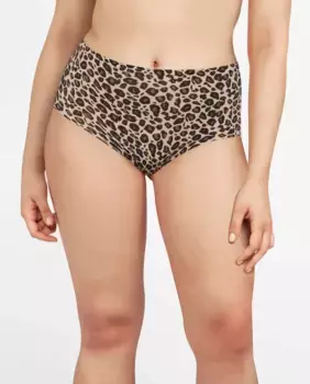 Бесшовные высокие трусы с эффектом второй кожи SoftStretch Chantelle, чёрный