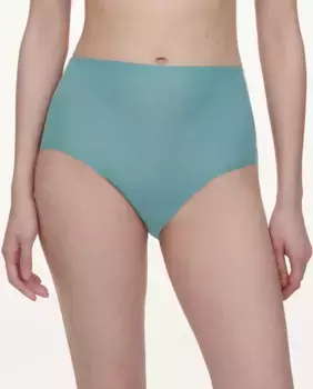 Бесшовные высокие трусы с эффектом второй кожи SoftStretch Chantelle, бирюзовый