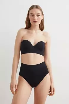 Бесшовный балконет H&M, черный