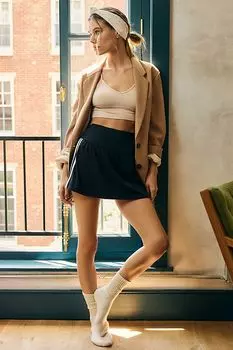 Бесшовный бюстгальтер без косточек с Т-образной спиной от Anthropologie Jenny, светлый песок