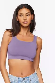 Бесшовный бюстгальтер без косточек в рубчик Forever 21